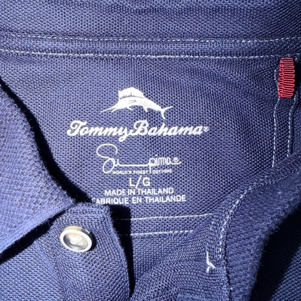 Tommy Bahama Navy Polo. Large. Excellent condition. - Picture 2 of 2
